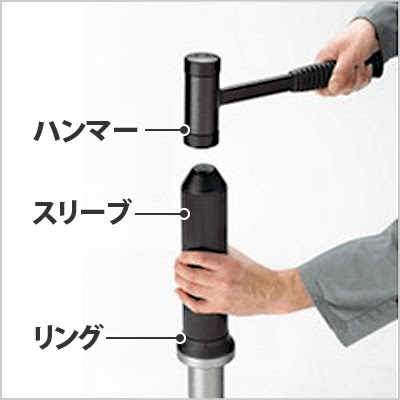 ベアリング簡単挿入工具「simatool（シマツール） FT33」使用イメージ