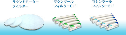 ラウンドモーターフィルター、マシンツールフィルターGLF、マシンツールフィルターBLF写真