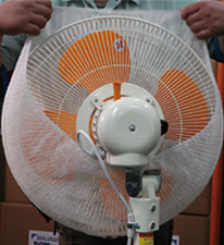 「エアウォッシュフィルター」工場扇風機用フィルターの写真