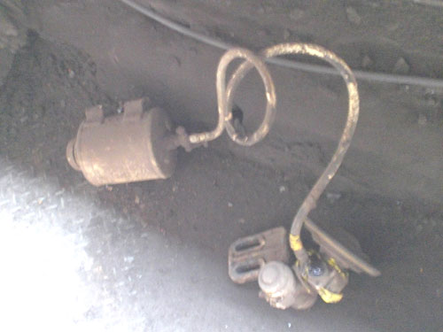 塗油器使用不能状態