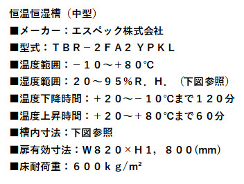 恒温恒湿室（中型）