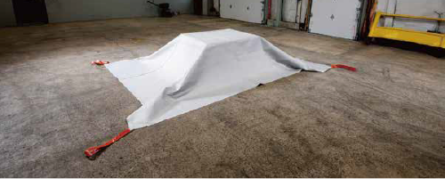 ファイヤーブランケット使用時の写真