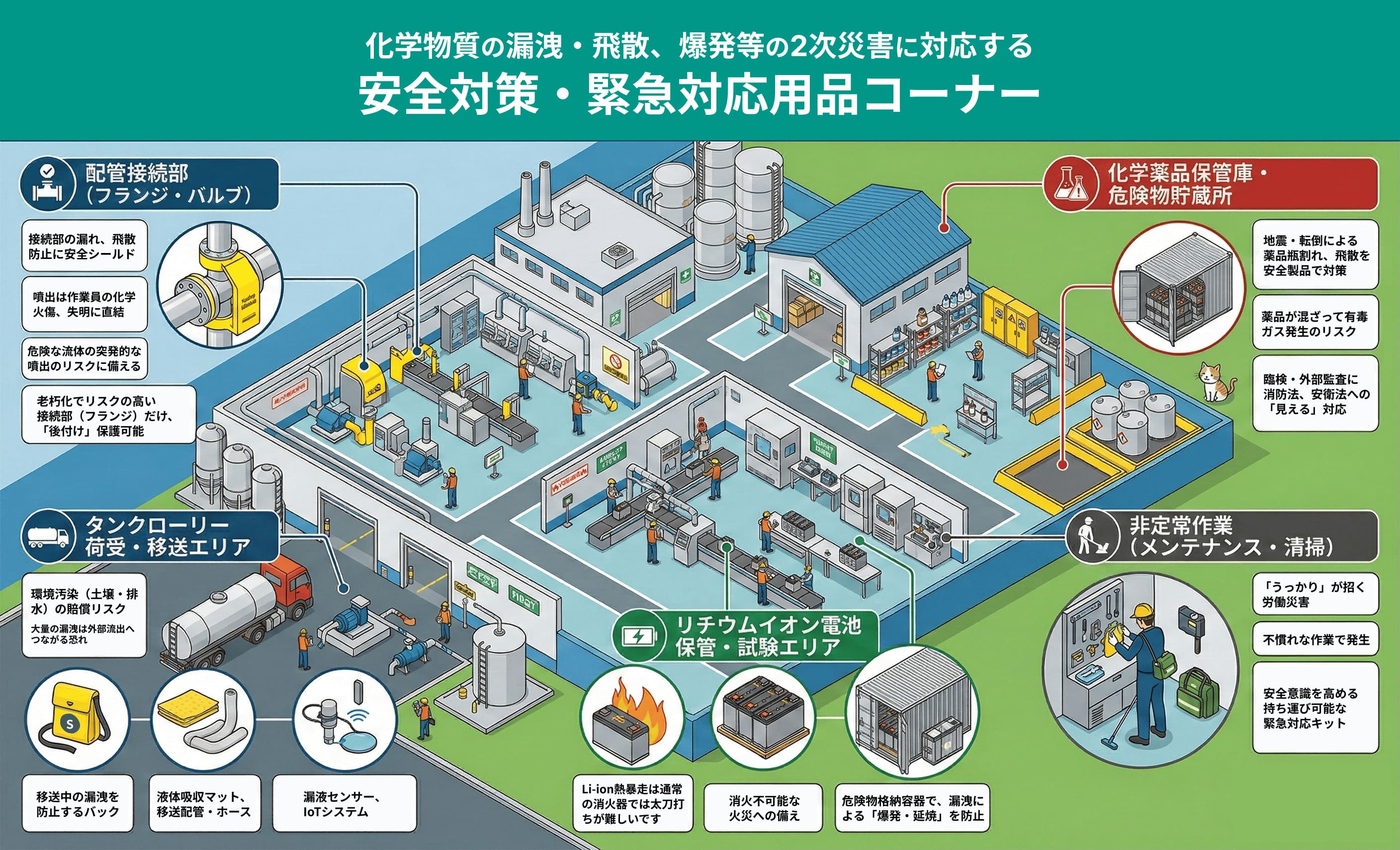 化学工場 安全対策マップ